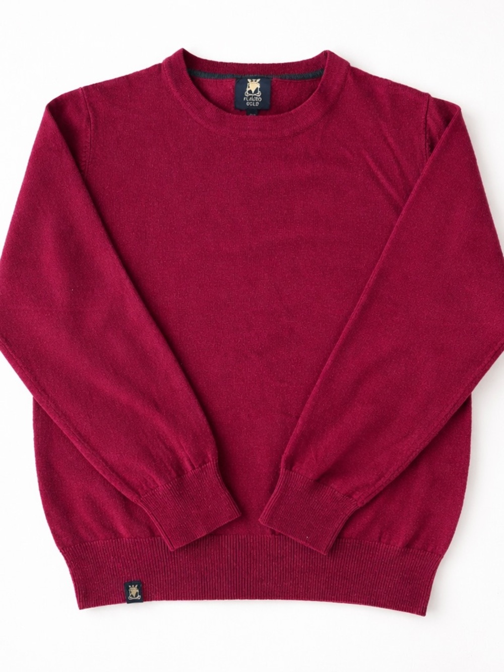Plauso Gold wool cashmere blend Sweater Youth 10A Crewneck Soft Knit